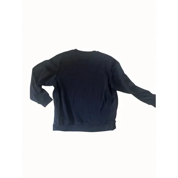 Jordan  Mens 3XL Michigan Crewneck Sweatshirt Navy Blue & Yellow Ribbed - Picture 7 of 10